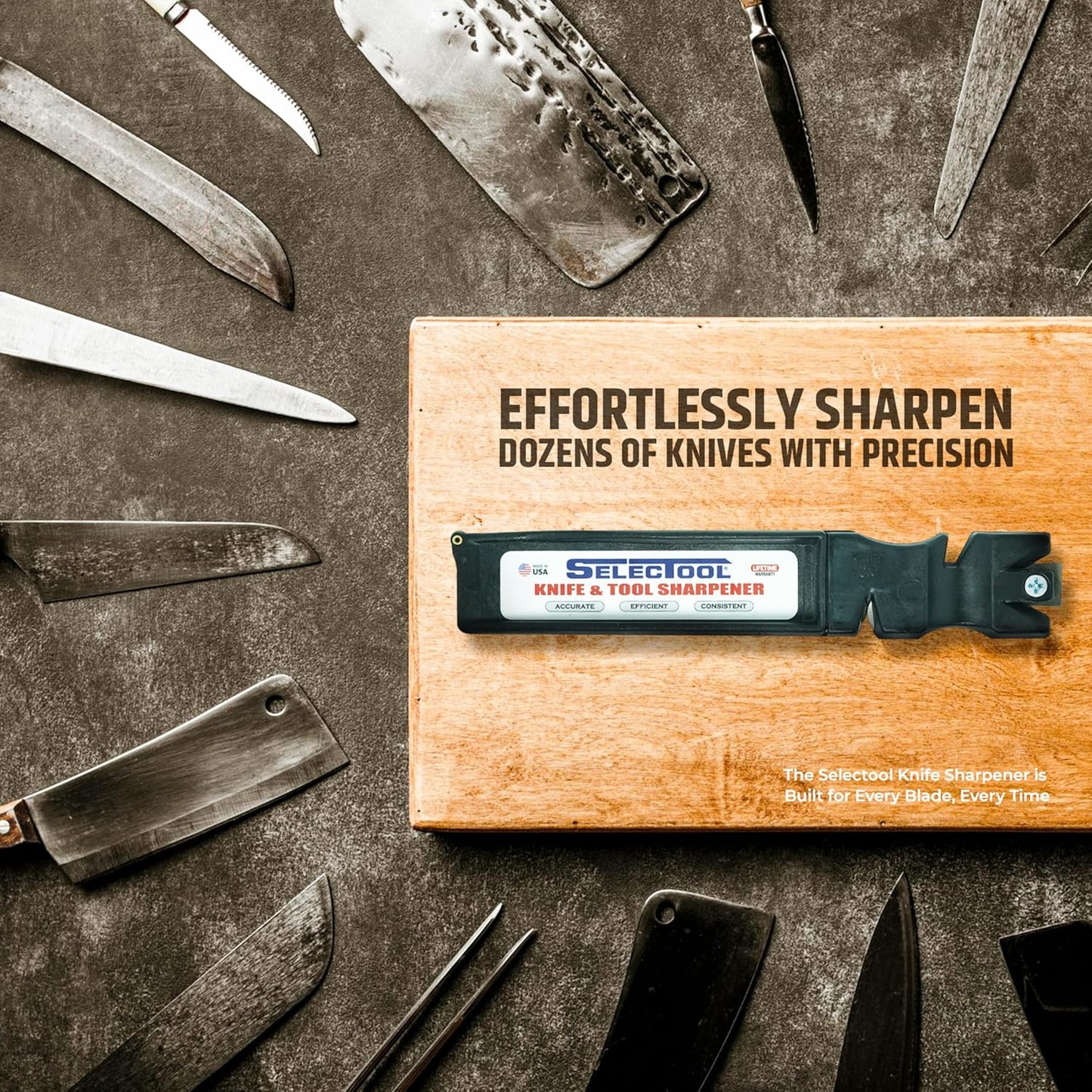 🔥Original SELECTOOL All-in-one Professional Knife and Tool Sharpener