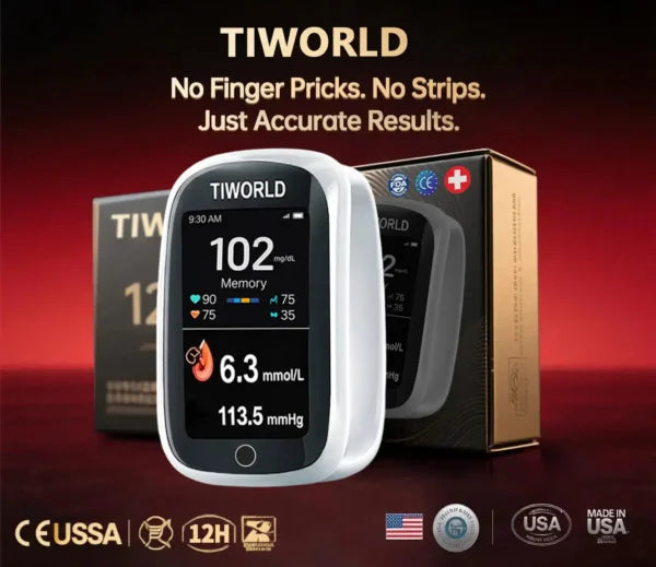 TIWORLD™ Non-Invasive Blood Glucose Monitor – 5 Seconds 99% Accuracy